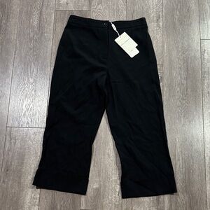 Dolce & Gabbana black cropped trousers 40 / US 4 — Made in Italy, cuffed hem NWT